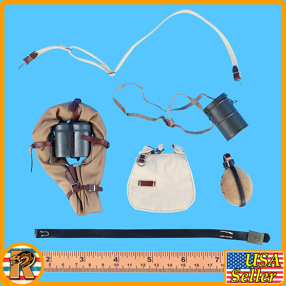 Arthur WWI German Gunner - Belt & Pouch Set - 1/6 Scale Part - DID