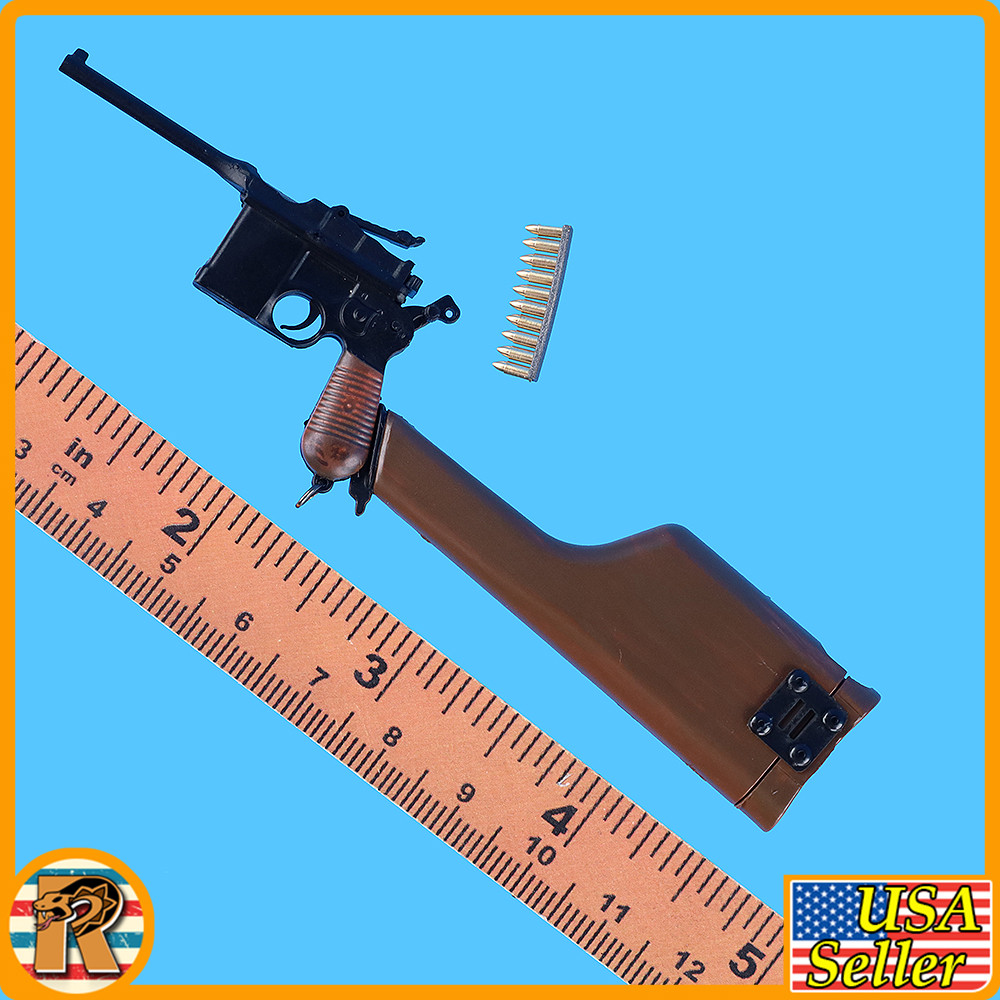 Arthur WWI German Gunner - Mauser Pistol & Stock Set - 1/6 Scale Part - DID