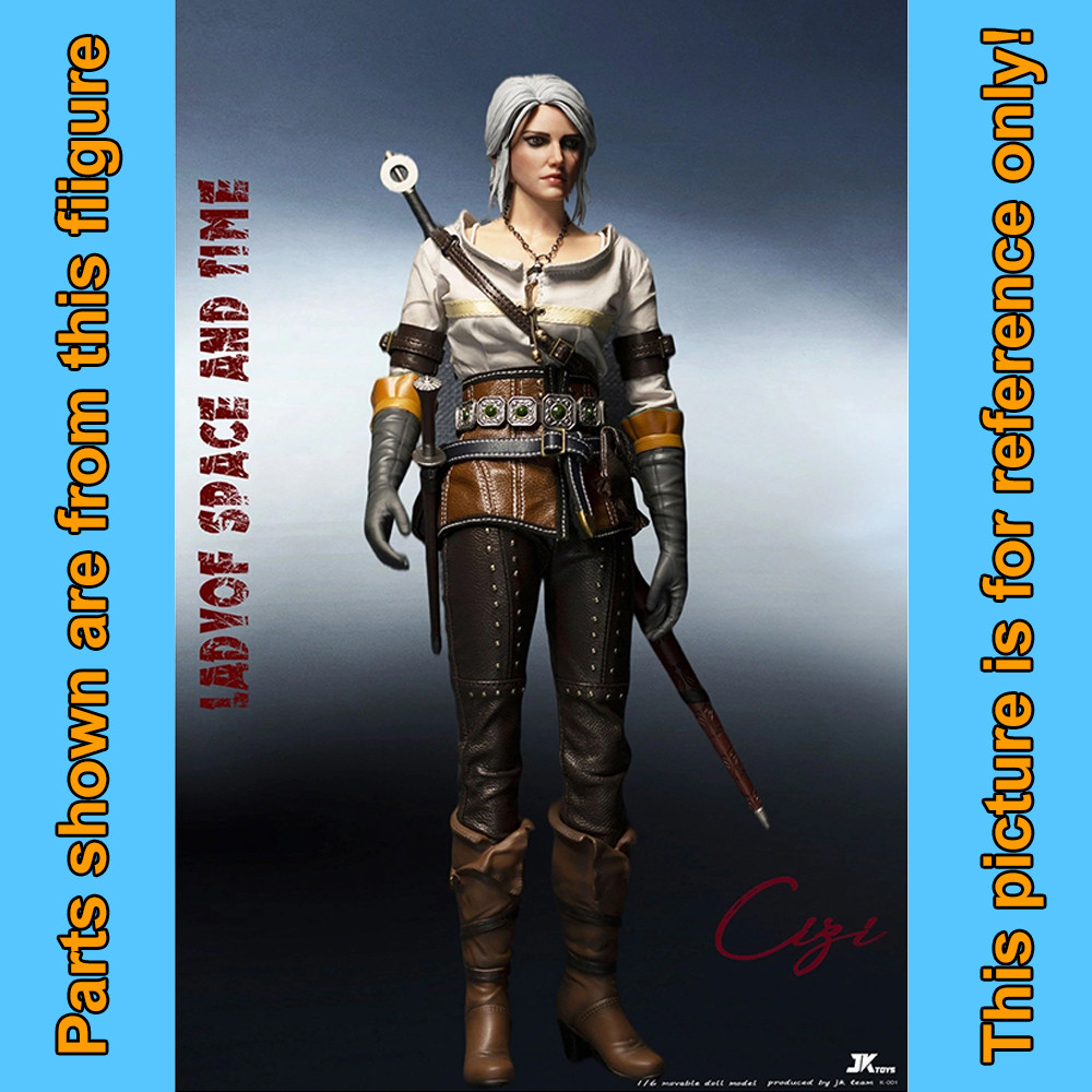 Ciri Witcher -  Female Boots (for balls)  - 1/6 Scale Part - JK Toys