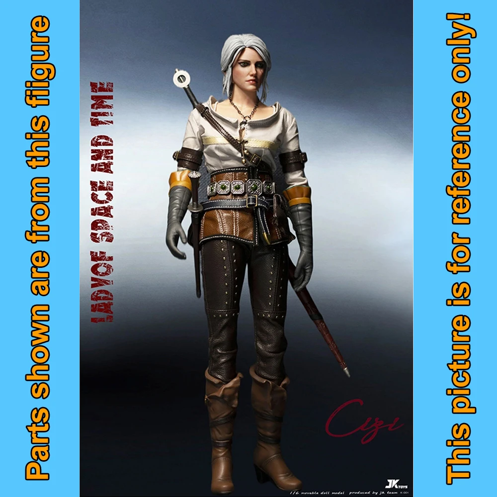 Ciri Witcher -  Tight Leather Pants  - 1/6 Scale Part - JK Toys