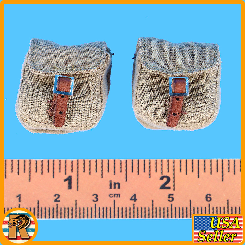 Steiner German Wehrmacht - Ammo Pouches x2 - 1/6 Scale Part - DID
