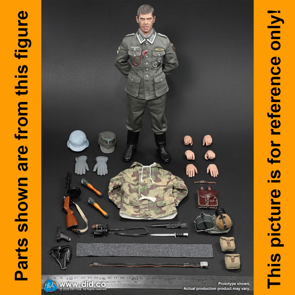 Steiner German Wehrmacht - Uniform & Scarf Set - 1/6 Scale Part - DID