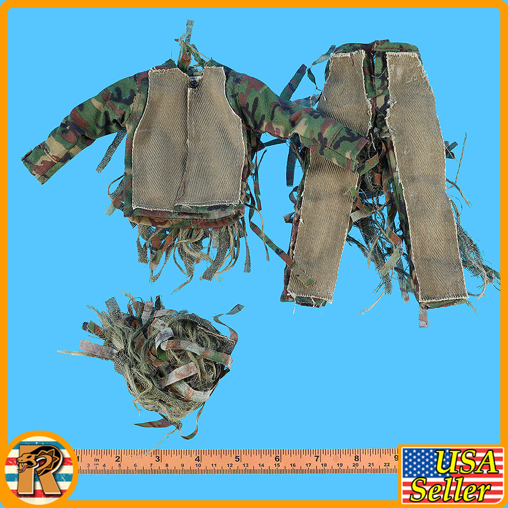 US Sniper - Camo Ghillie Suit - 1/6 Scale Part - InToyz