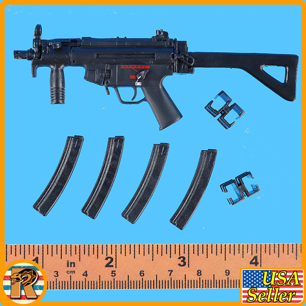 HK Weapons 2 - MP5 K Folding Stock w/ 4 Mags - 1/6 Scale Part - InToyz