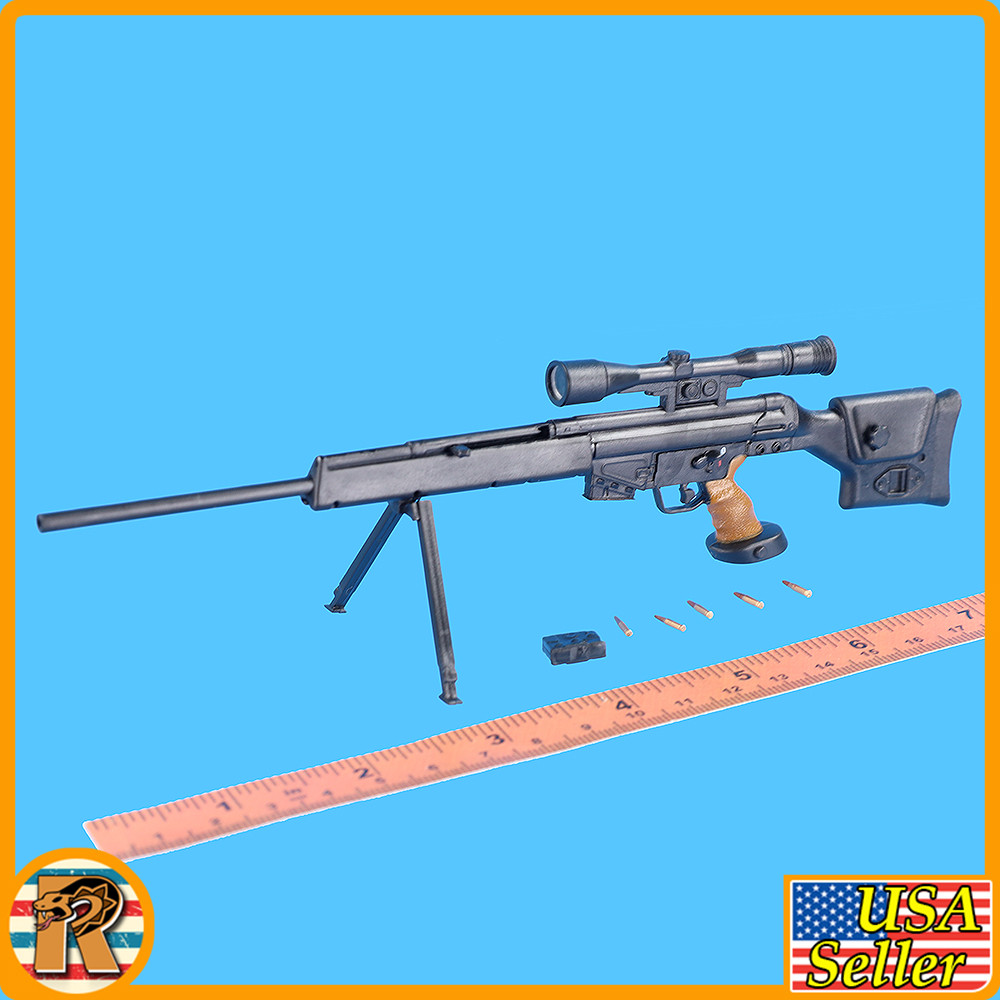 HK Weapons 3 - PSG 1 Sniper Rifle & Hard Carry Case - 1/6 Scale Part - InToyz