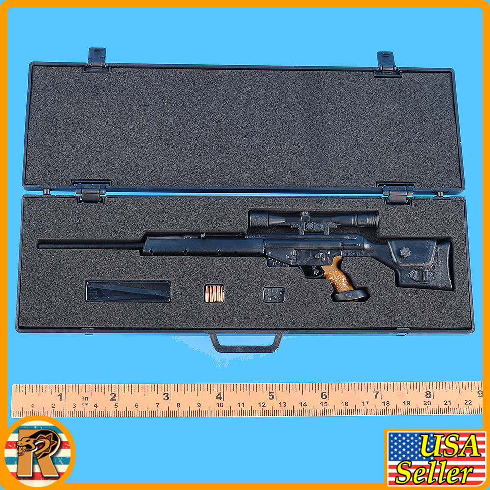 HK Weapons 3 - PSG 1 Sniper Rifle & Hard Carry Case - 1/6 Scale Part - InToyz