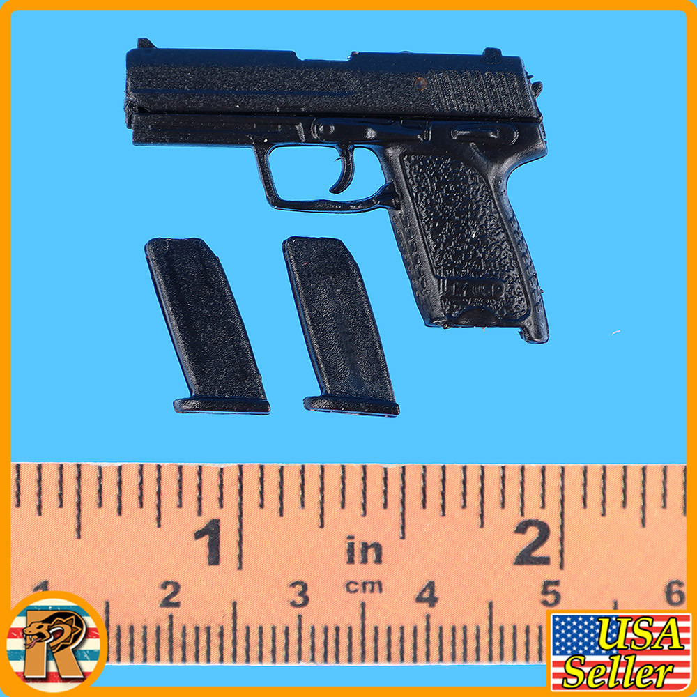 HK Weapons 1 - HK USP Pistol & 2 Mags #4 - 1/6 Scale Part - InToyz