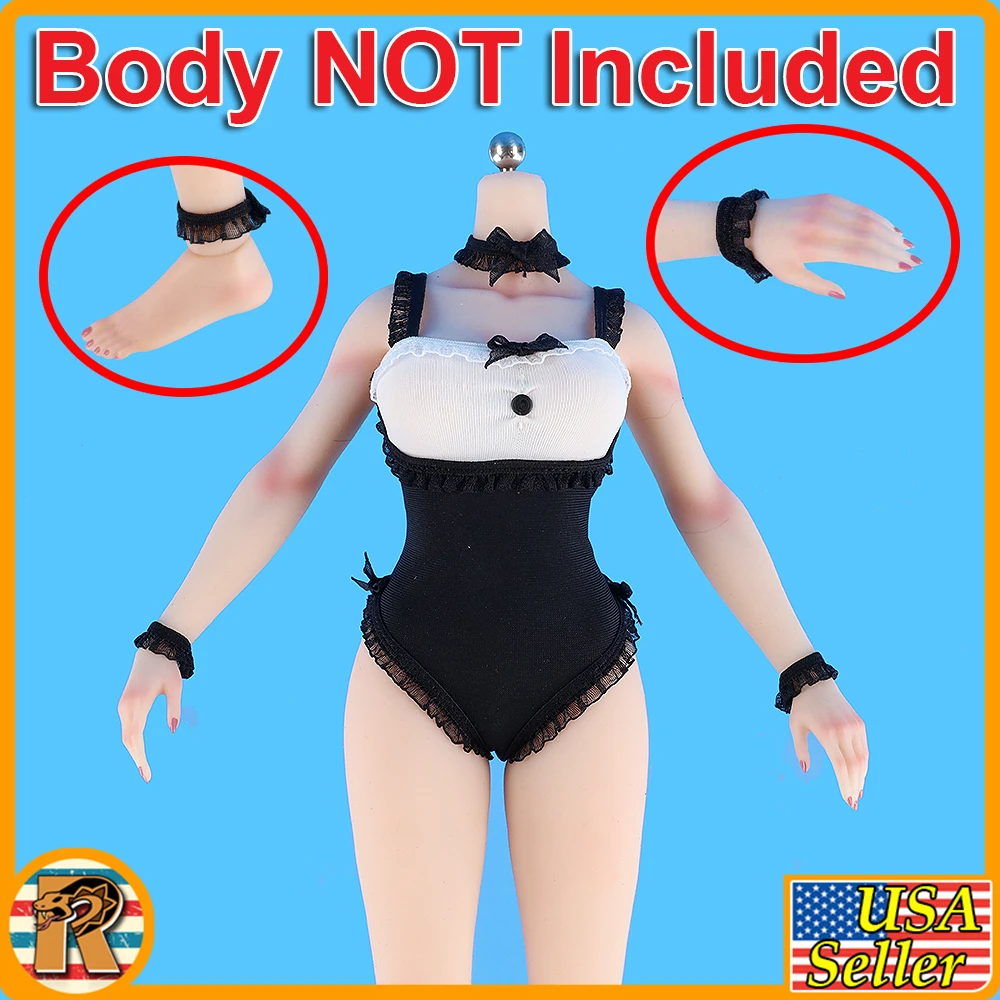 Black Bunny Girl - Black Bunny Suit Set - 1/6 Scale Part - TBLeague