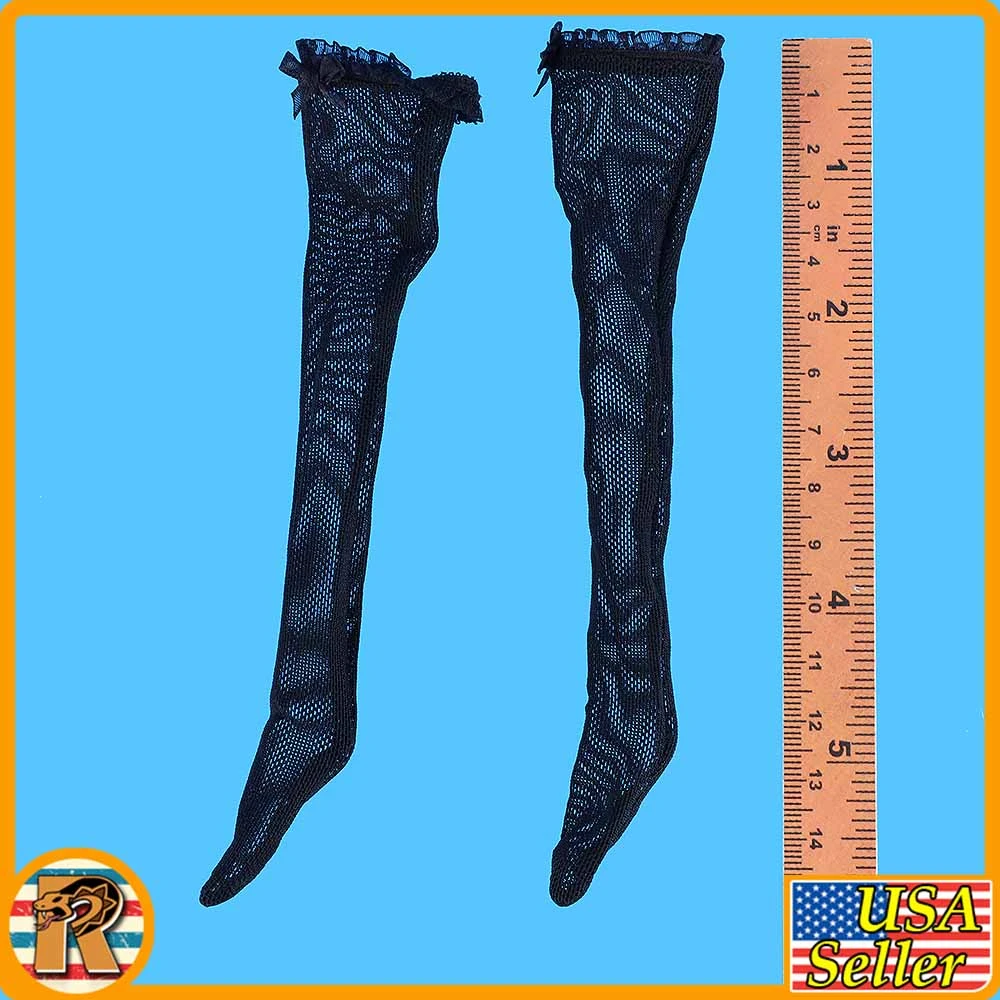Black Bunny Girl - Long Black Stockings - 1/6 Scale Part - TBLeague