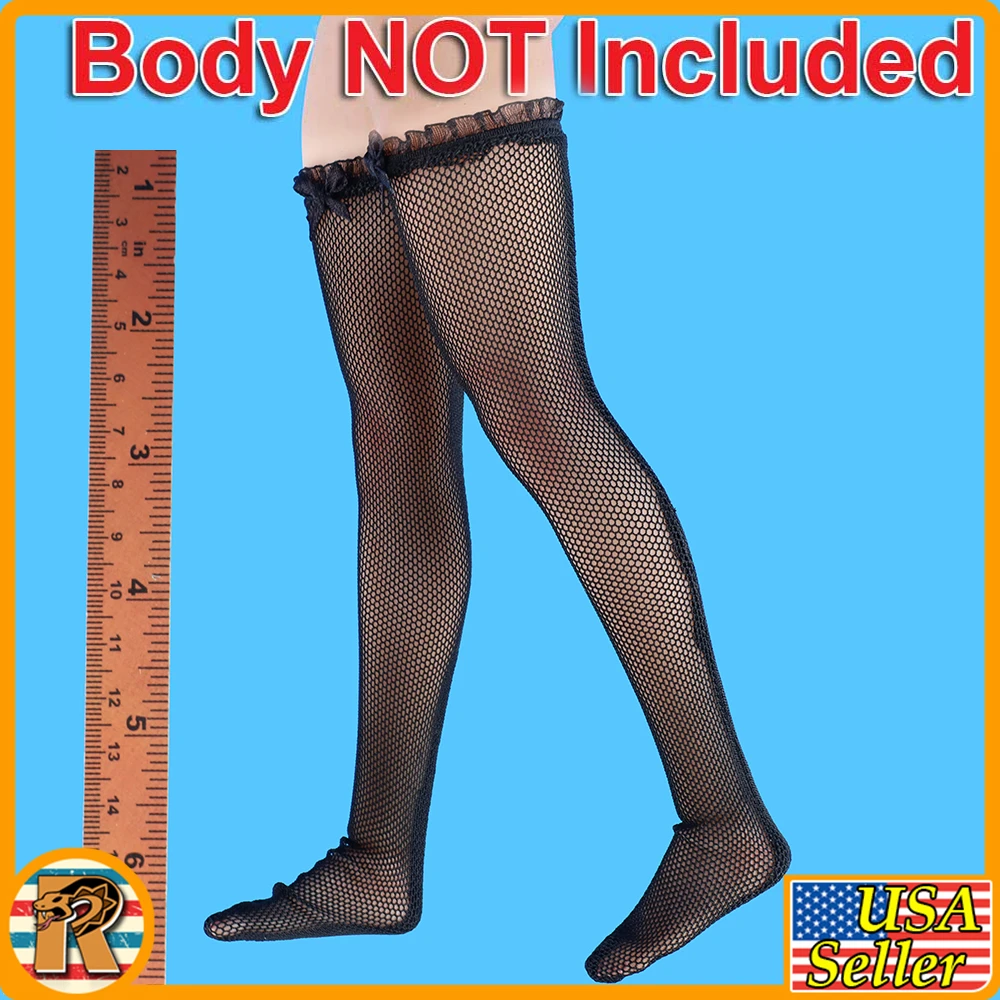 Black Bunny Girl - Long Black Stockings - 1/6 Scale Part - TBLeague