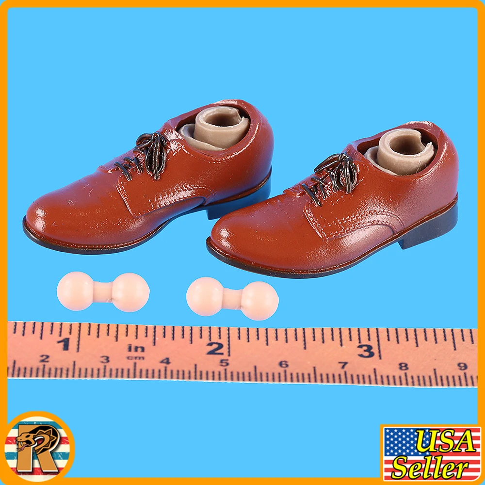 General Douglas MacArthur - Brown Shoes w/ Balls - 1/6 Scale Part - Ujindou