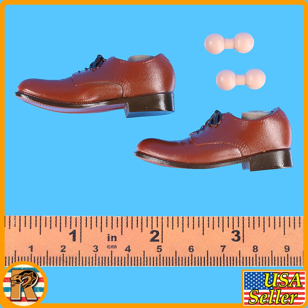 General Douglas MacArthur - Brown Shoes w/ Balls - 1/6 Scale Part - Ujindou