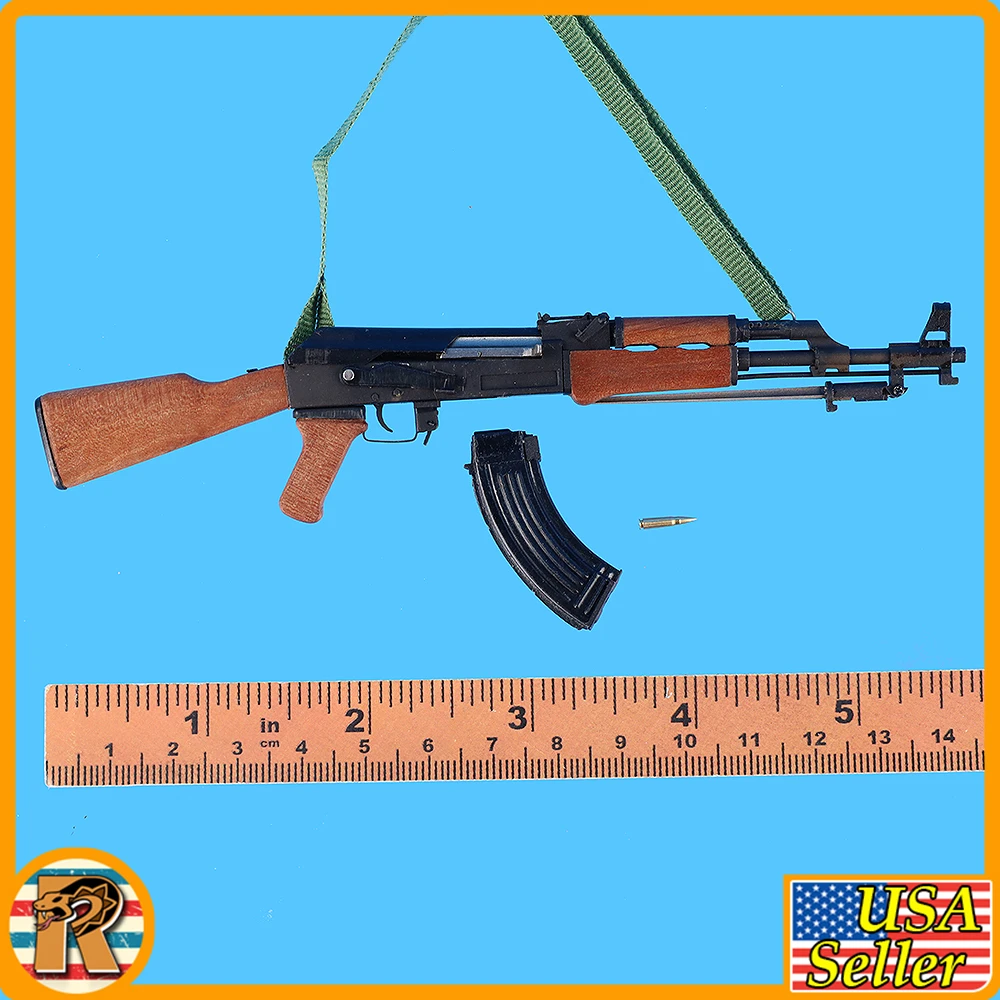 Anti Vietnam Youth - AK47 Rifle #2 (Wood & Metal) - 1/6 Scale Part - Qorange