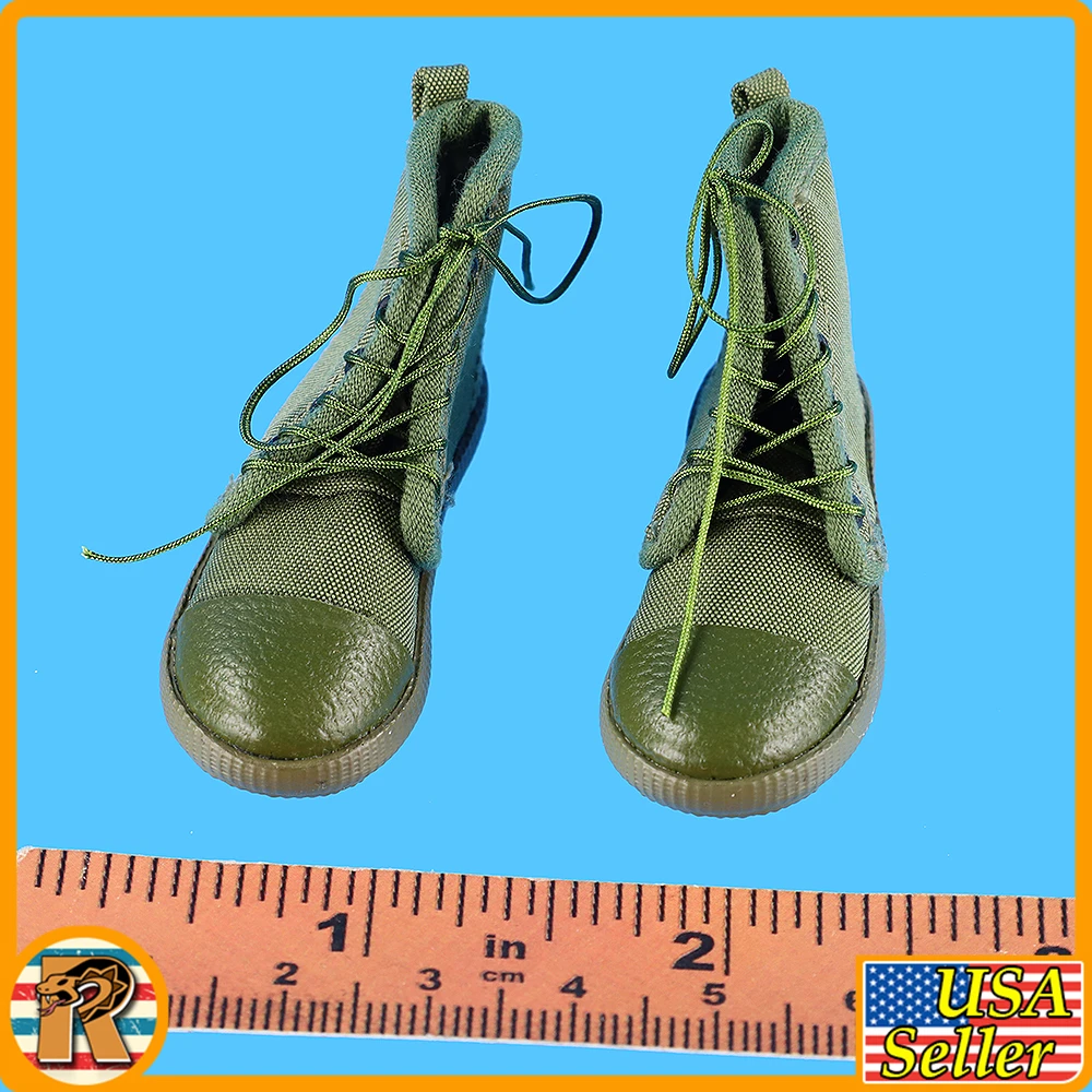 Anti Vietnam Youth - Canvas Boots & Leggings - 1/6 Scale Part - Qorange
