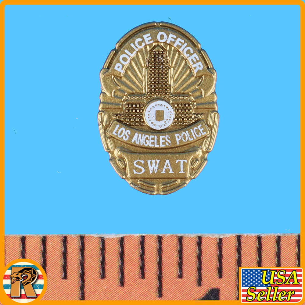 Male Los Angeles SWAT - Police Badge - 1/6 Scale Part - Easy Simple