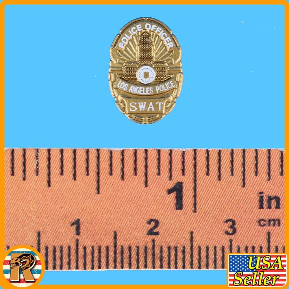 Male Los Angeles SWAT - Police Badge - 1/6 Scale Part - Easy Simple