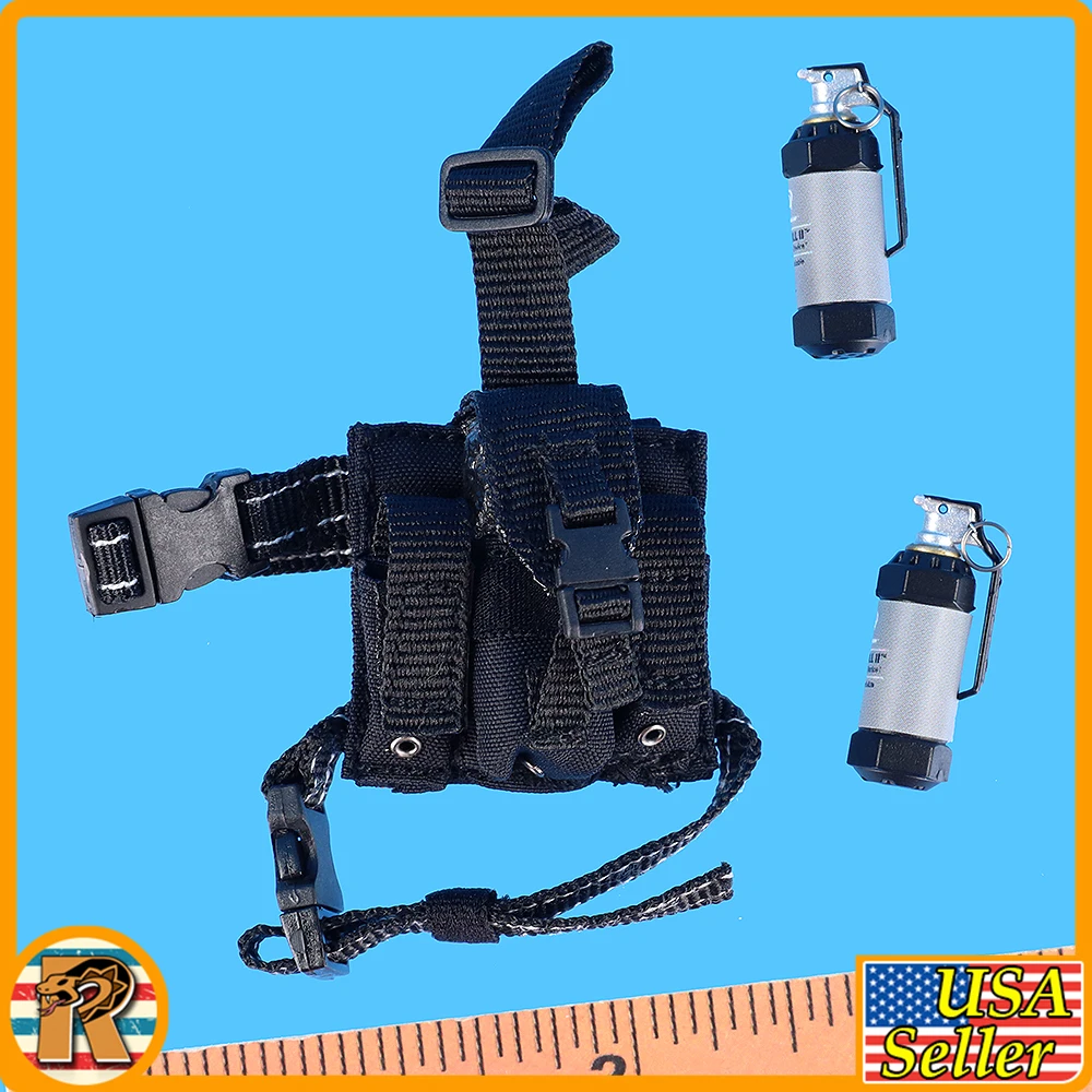 Male Los Angeles SWAT - Duty Belt * Pouch Set - 1/6 Scale Part - Easy Simple