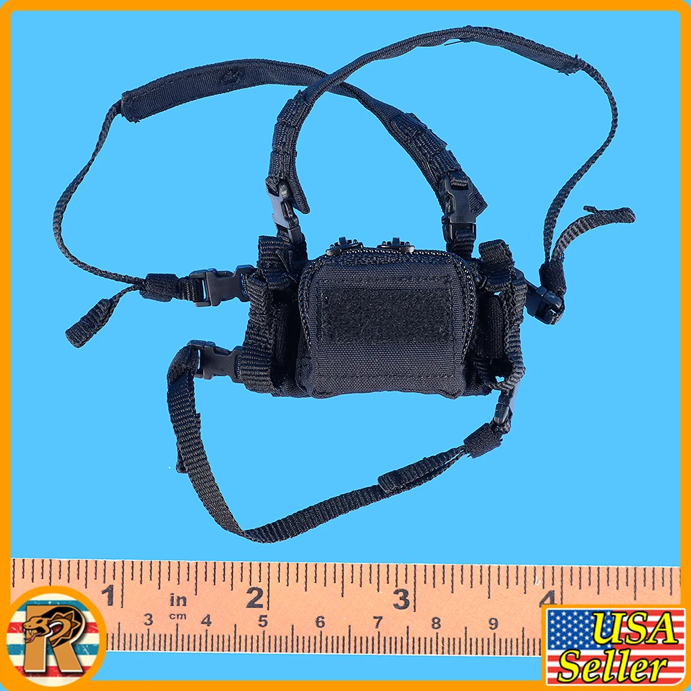 Male Los Angeles SWAT - Chest Harnes Pouch - 1/6 Scale Part - Easy Simple