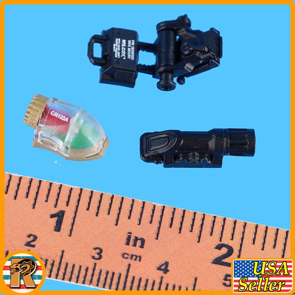 Male Los Angeles SWAT - Ballistic Helmet Set - 1/6 Scale Part - Easy Simple
