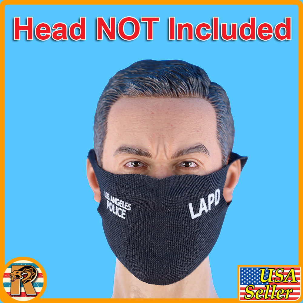 Male Los Angeles SWAT - Face Mask - 1/6 Scale Part - Easy Simple