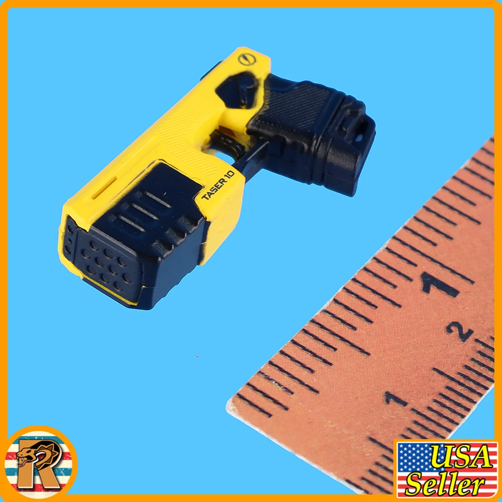 Male Los Angeles SWAT - Taser Pistol **TOY** - 1/6 Scale Part - Easy Simple