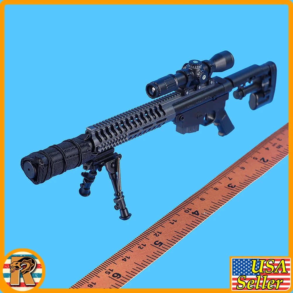 Female Los Angeles SWAT - CS5 Sniper Rifle Set #1 - 1/6 Scale Part - Easy Simple
