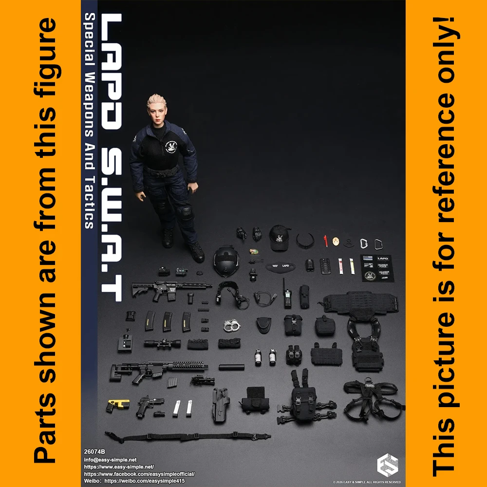 Female Los Angeles SWAT - Nude Body - 1/6 Scale Part - Easy Simple