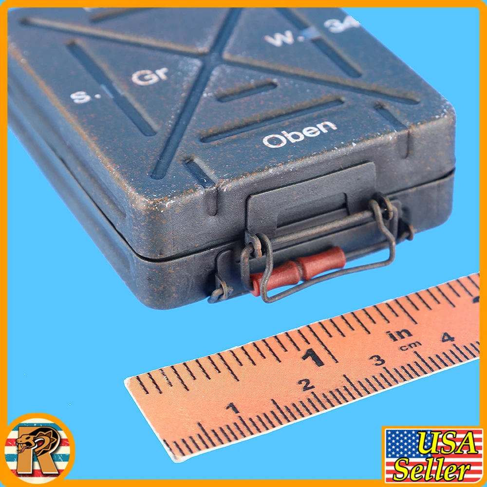 Jakob German GD Officer - Mortar Rounds x3 & Metal Case - 1/6 Scale Part - DID