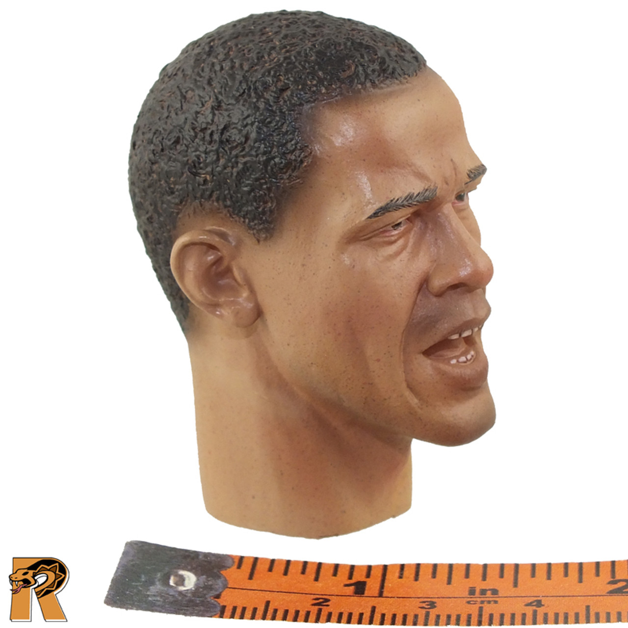 Obama - Head Sculpt (Open Mouth) - 1/6 Scale