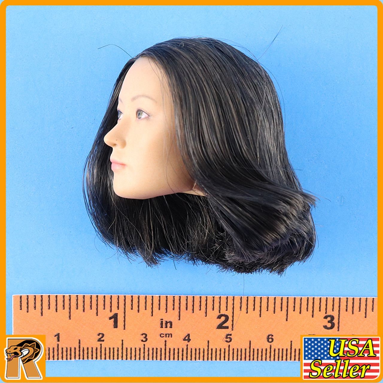 Female UN Peacekeeper - Head w/ Rooted Hair - 1/6 Scale -