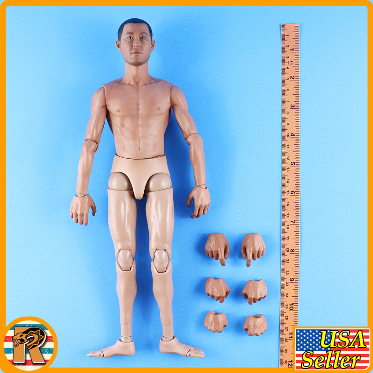 Okinawa 1945 - Nude Figure w/ Extra Hands - 1/6 Scale -