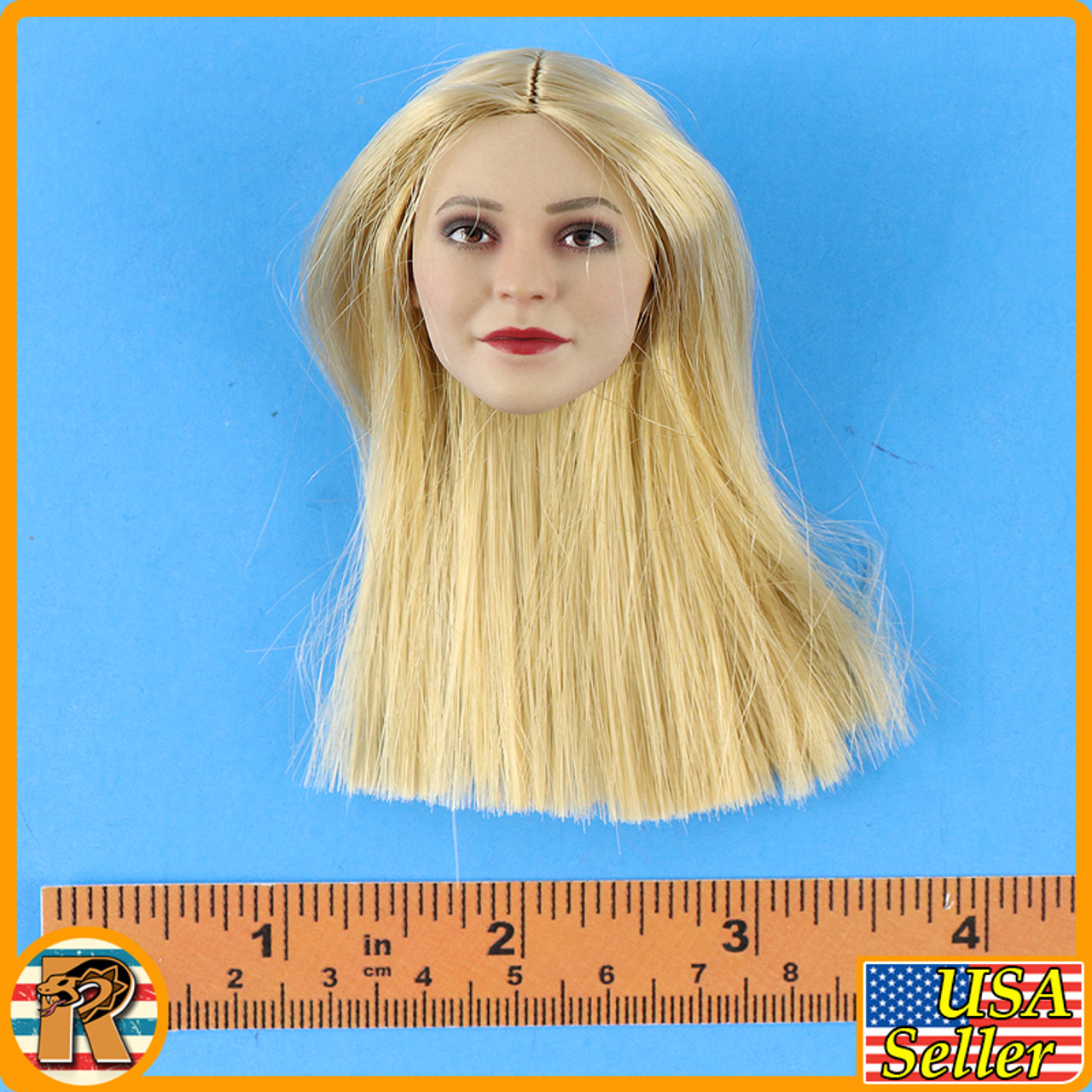 Female SS Officer - Blonde head (Long Hair) #2 - 1/6 Scale -