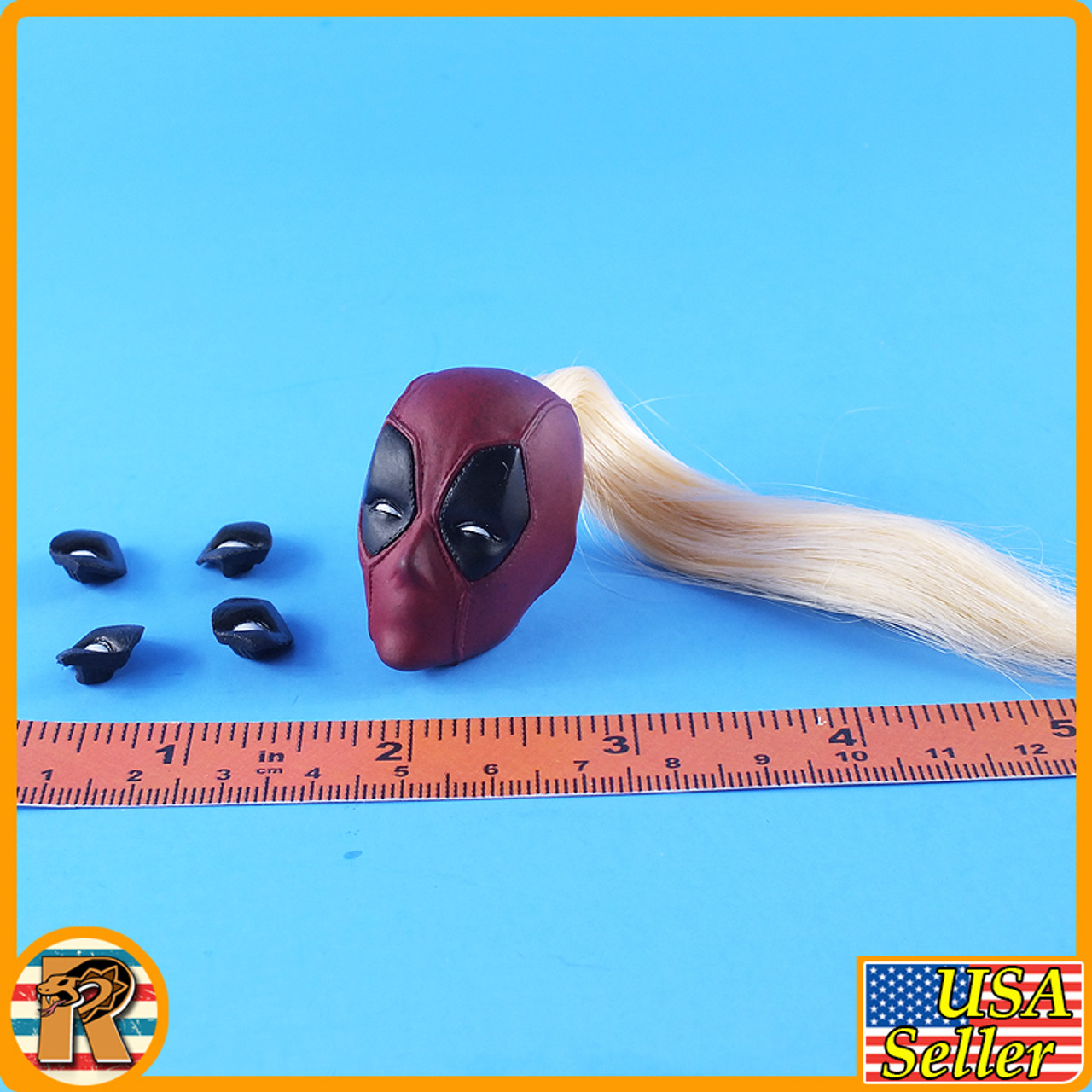 Lady Katana - Female Deadpool Head w/ Eyes - 1/6 Scale -