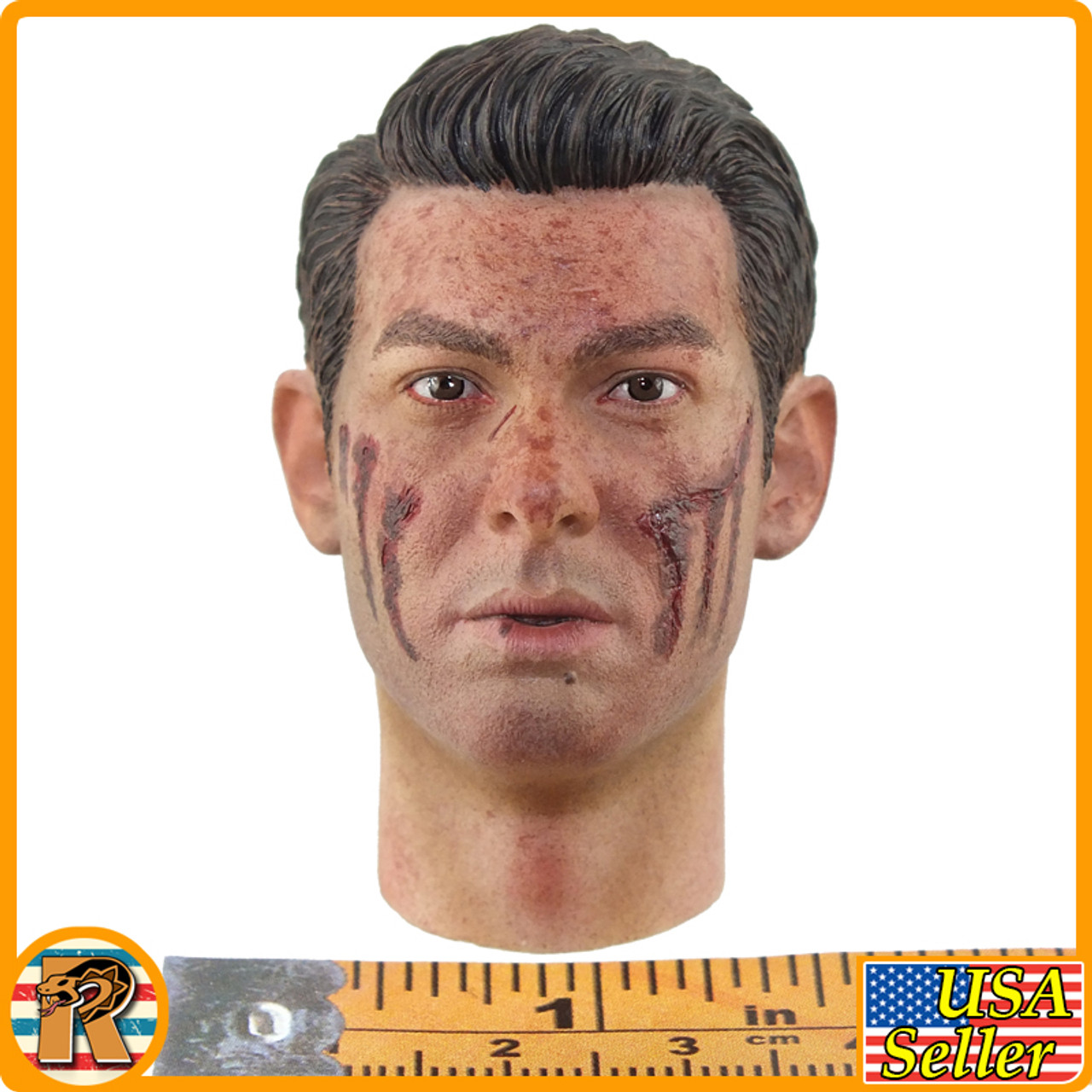 Dixon Combat Medic -  Head (Bloody & Hurt* - 1/6 Scale -