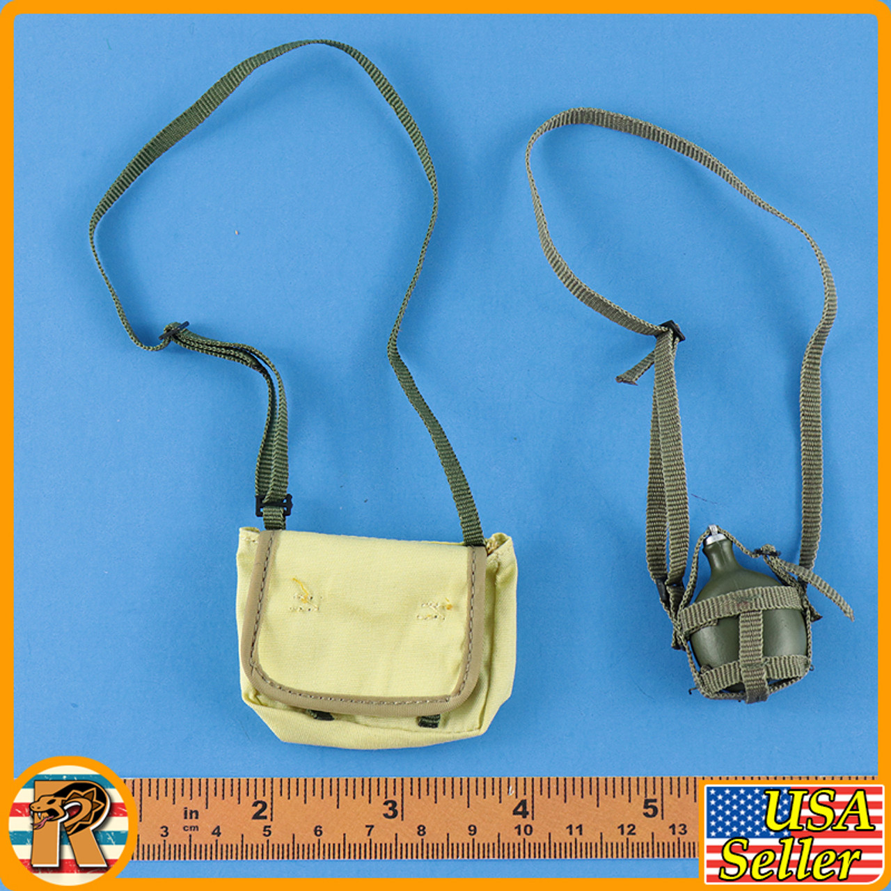 Sino Indian War 1962 - Shoulder Pouch & Canteen - 1/6 Scale -