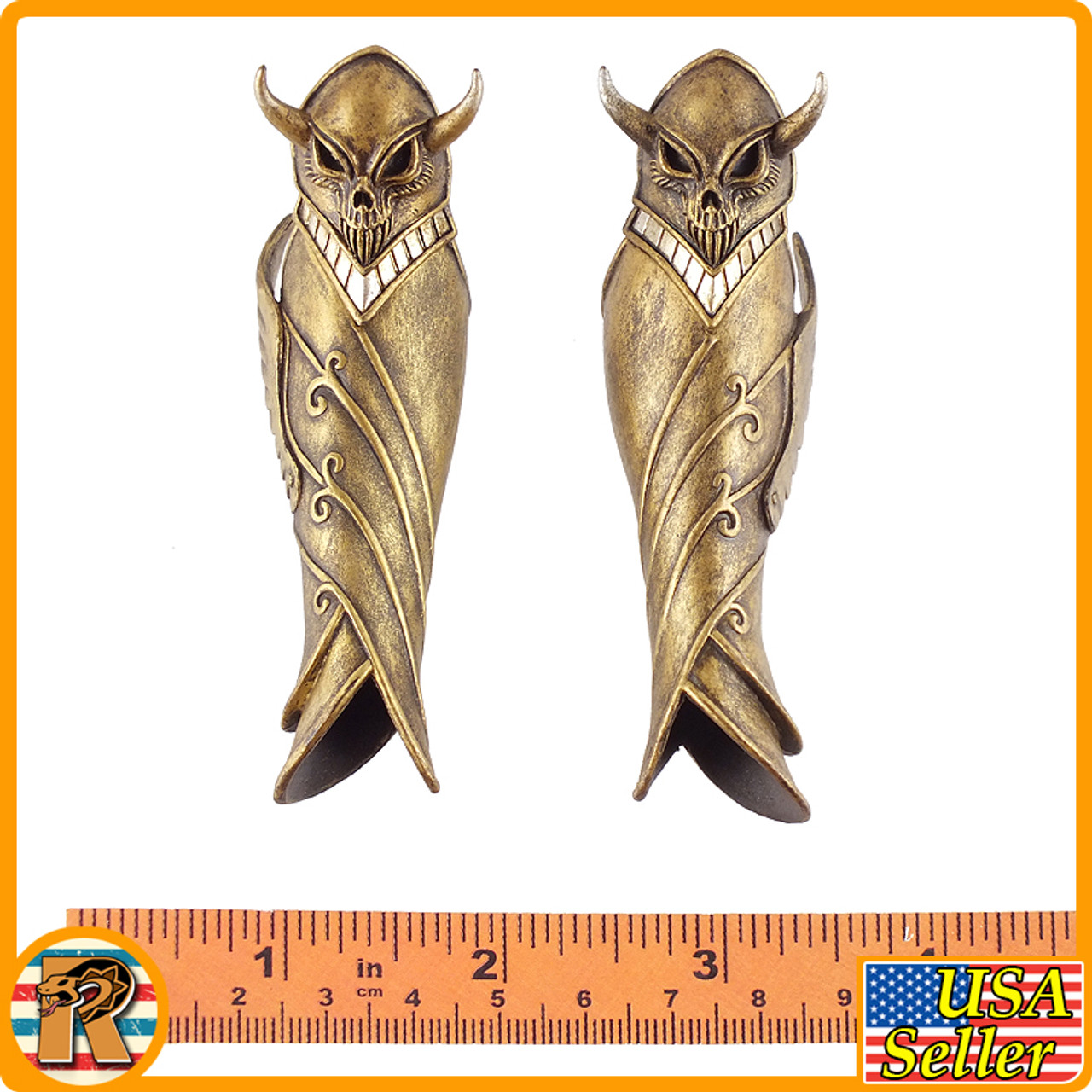 Knight of Fire (Gold) - Leg Armor #2 - 1/6 Scale -