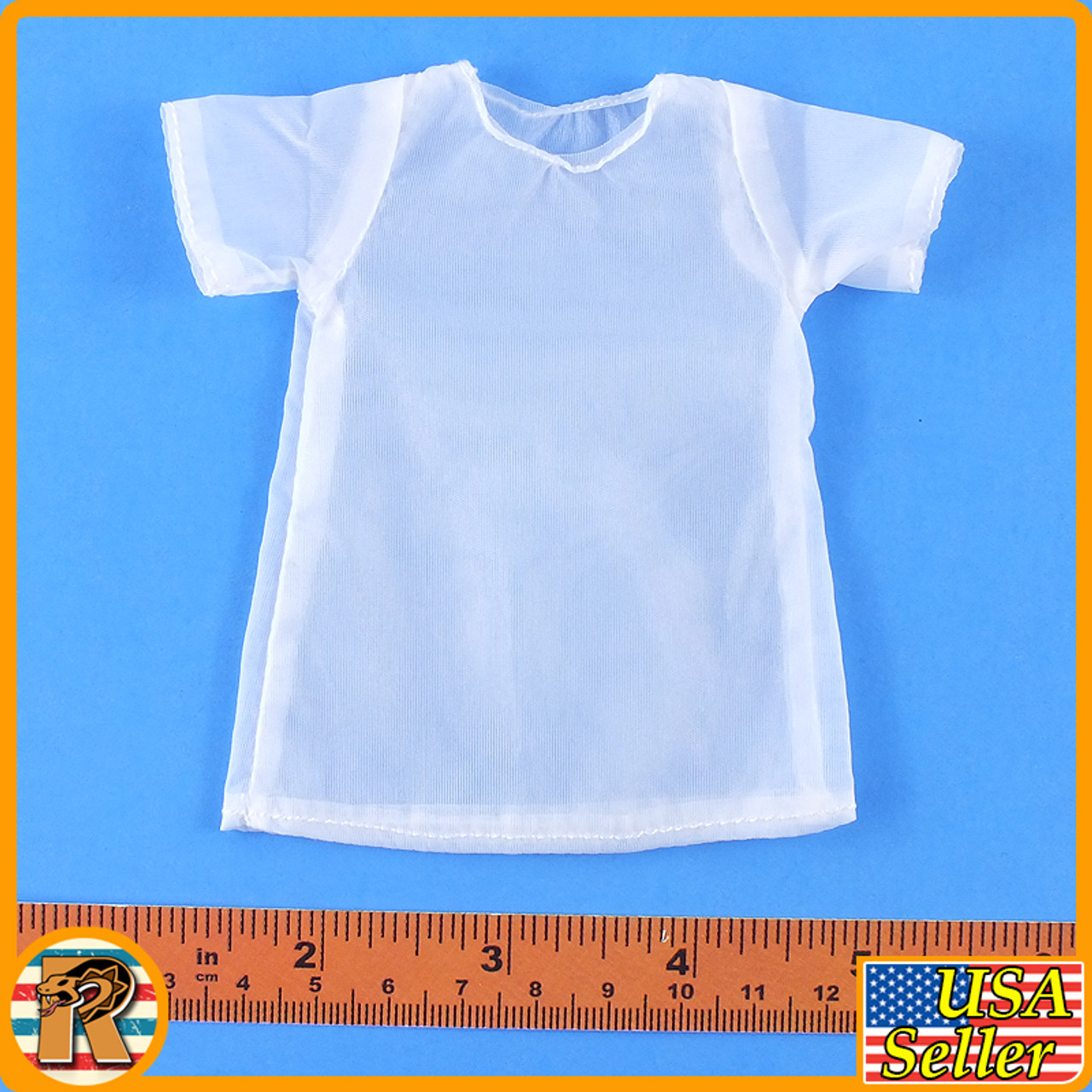 S45 - Female White Sheer Shirt - 1/6 Scale -