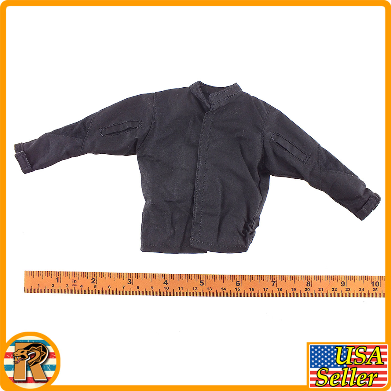 Crossbones Mercenary - Black Long Sleeve Shirt - 1/6 Scale -