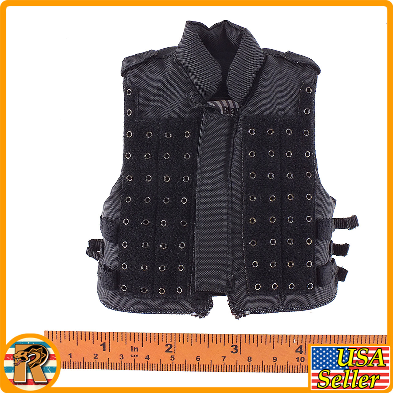 Gunnery SGT Crews - Black Tactical Vest - 1/6 Scale -