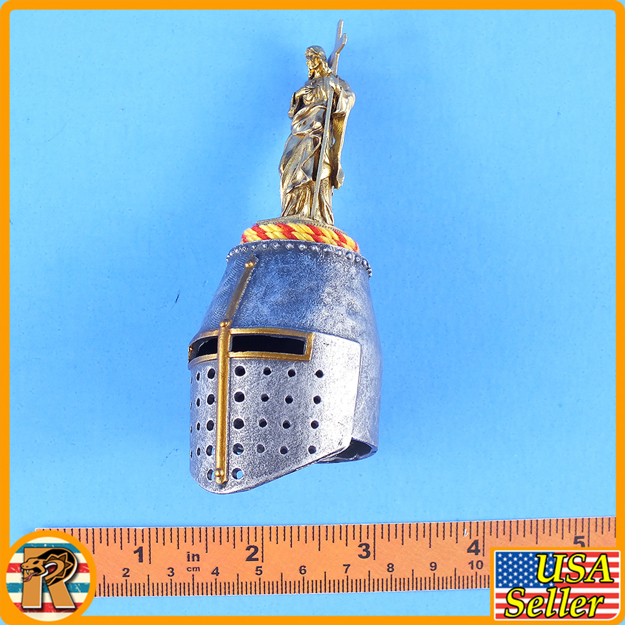 Lion Knight - Lion Metal Helmet #2 - 1/6 Scale -