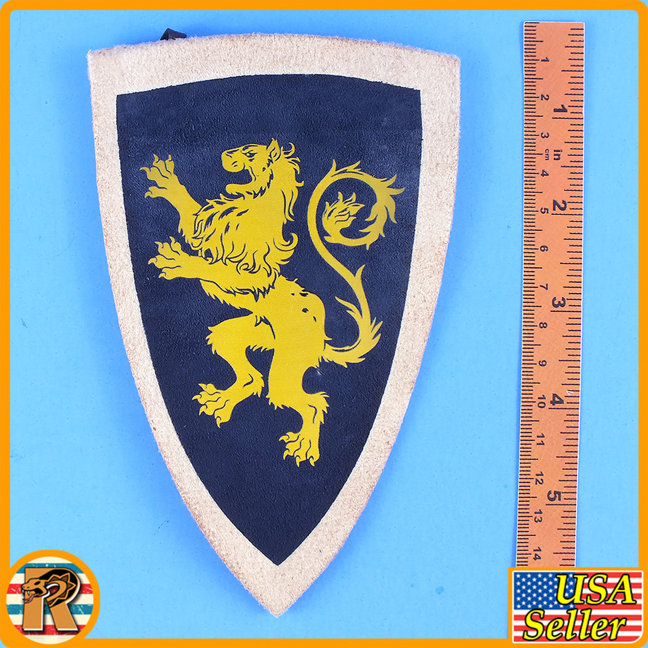 Lion Knight - Metal & Wood Shield - 1/6 Scale -