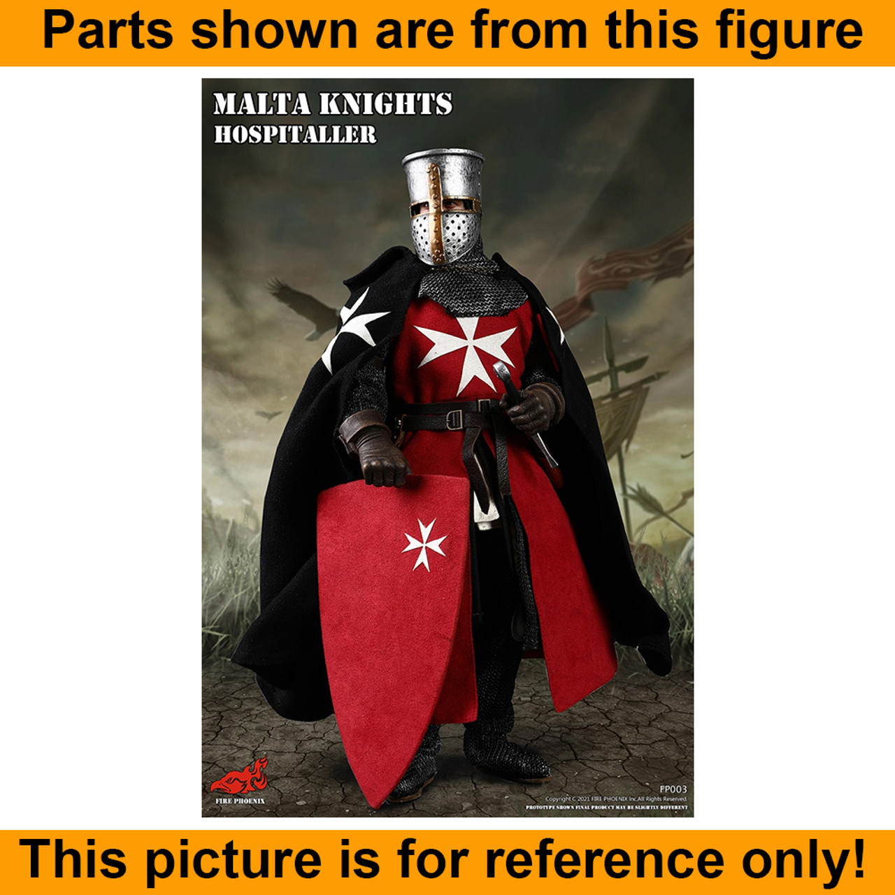 Malta Knight - Gloved Hands - 1/6 Scale -