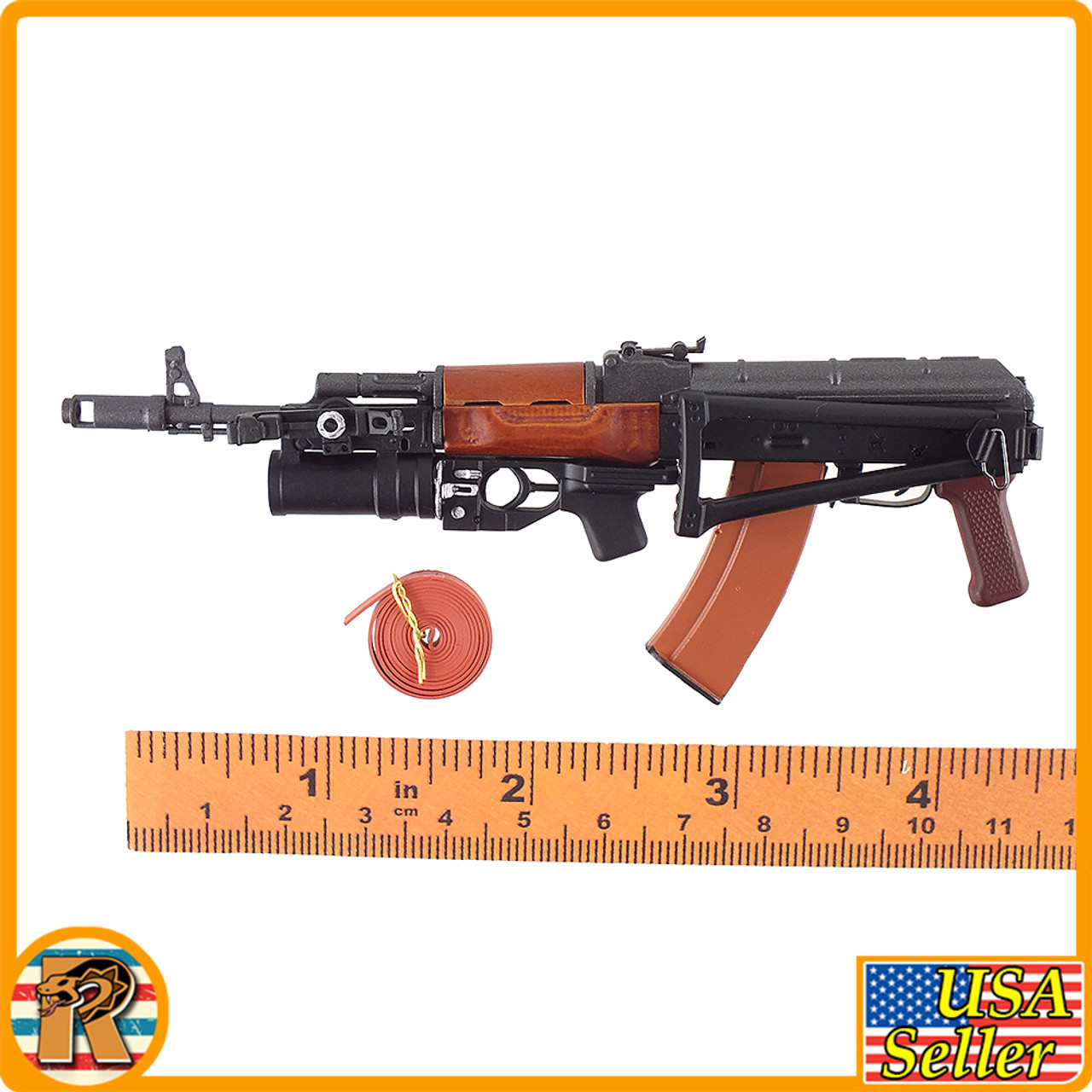 USSR Spetsnaz Afghanistan - AKS74 Rfile & Launcher - 1/6 Scale -