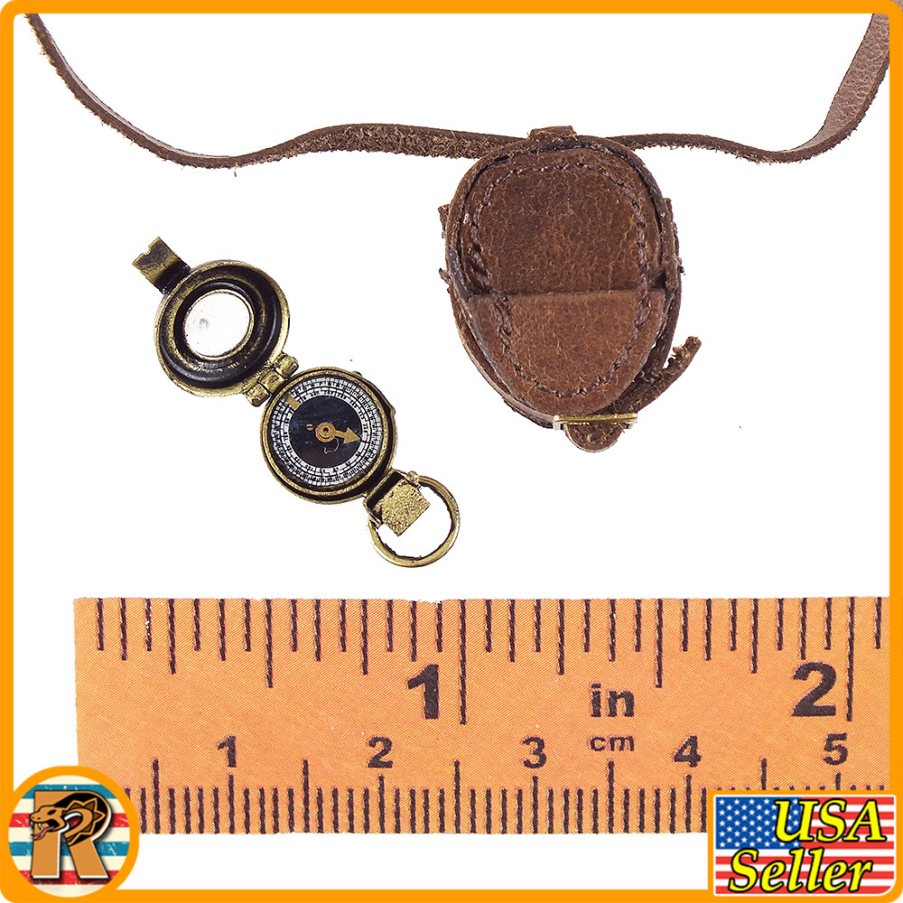 WWI British Colonel MacKenzie - Metal Compass & Pouch - 1/6 Scale -