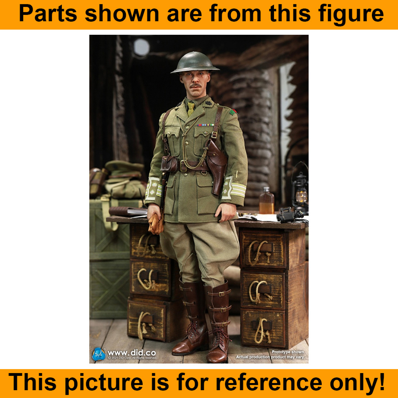 WWI British Colonel MacKenzie - Jacket (Real Buttons) - 1/6 Scale -