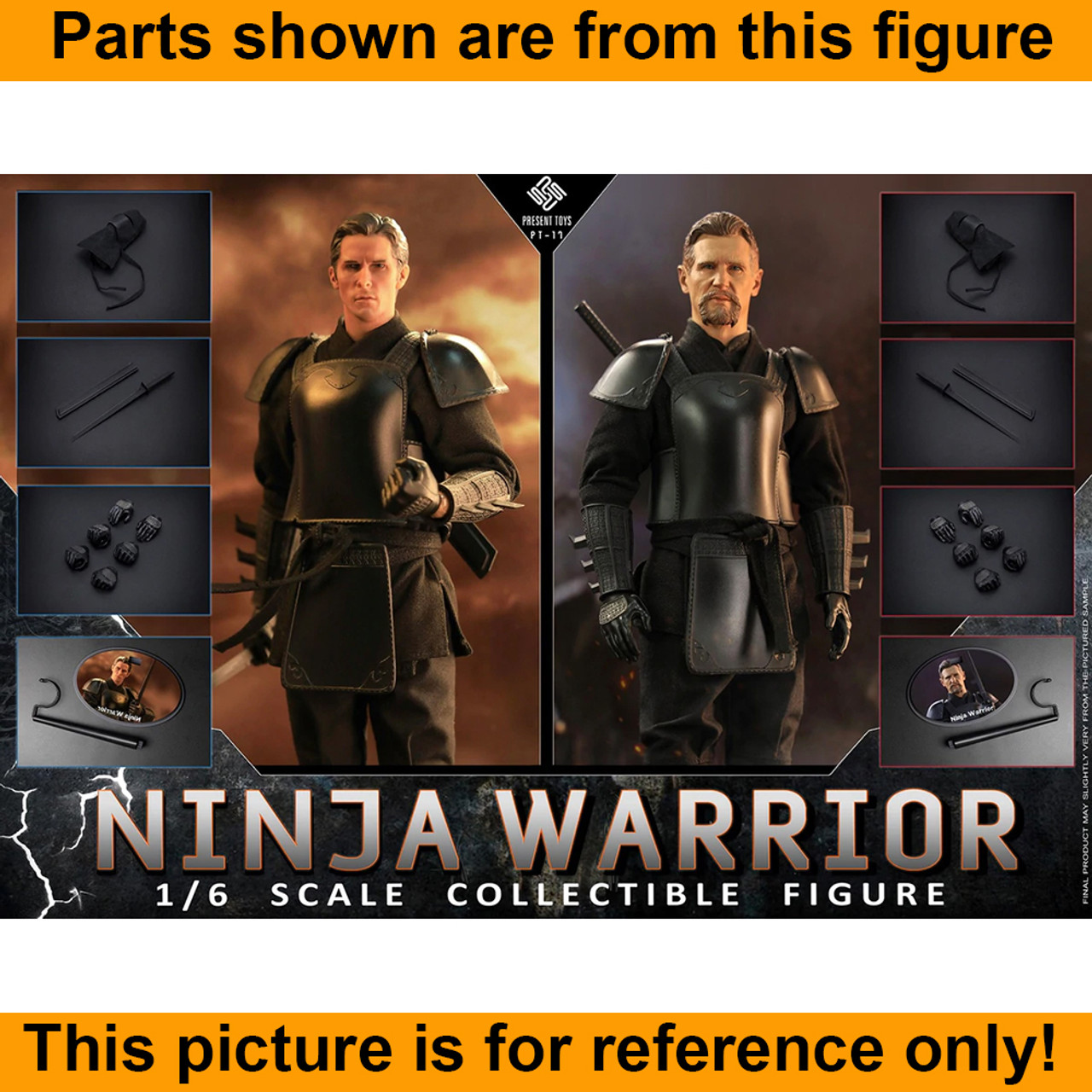 Batman Begins Ninja Warrior - Chest Armor Set - 1/6 Scale -