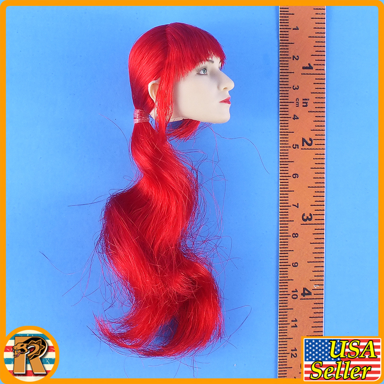 GI JOE Scarlett - Female Head w/ Red Hair - 1/6 Scale -