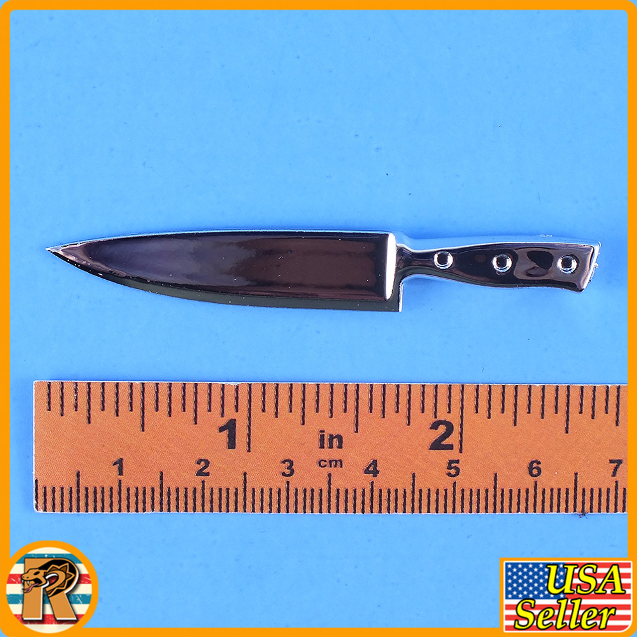 American Psycho - Shiny Chrome Knife - 1/6 Scale -