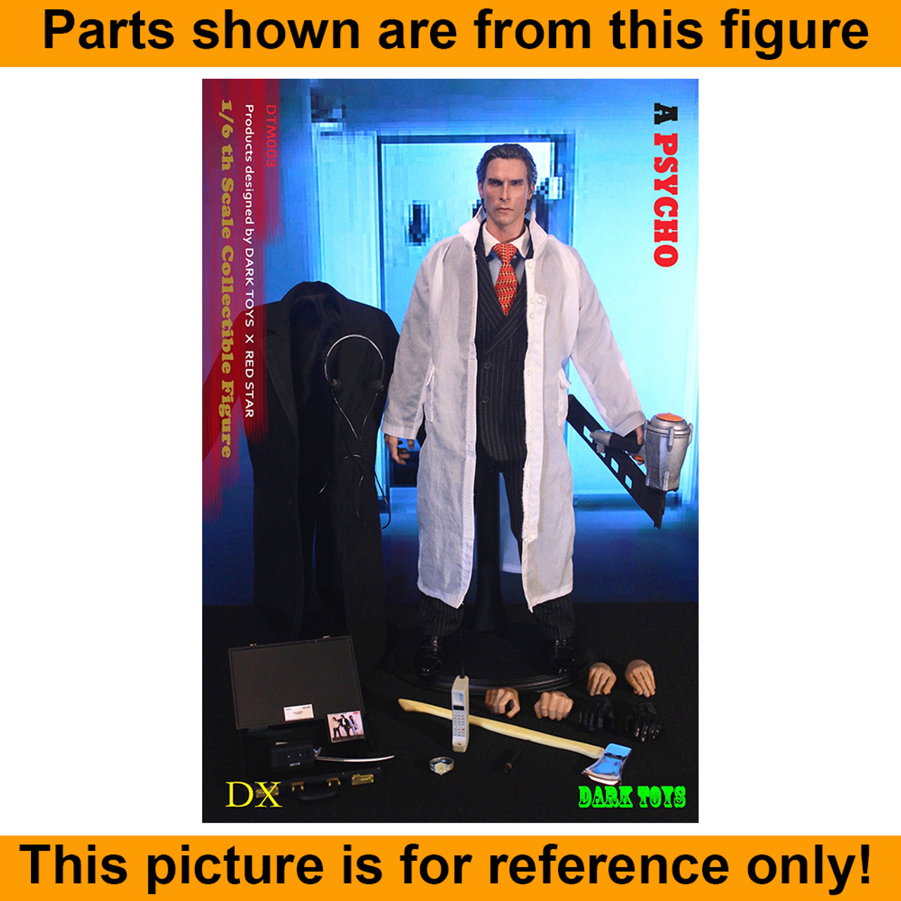 American Psycho - White Lab Coat - 1/6 Scale -