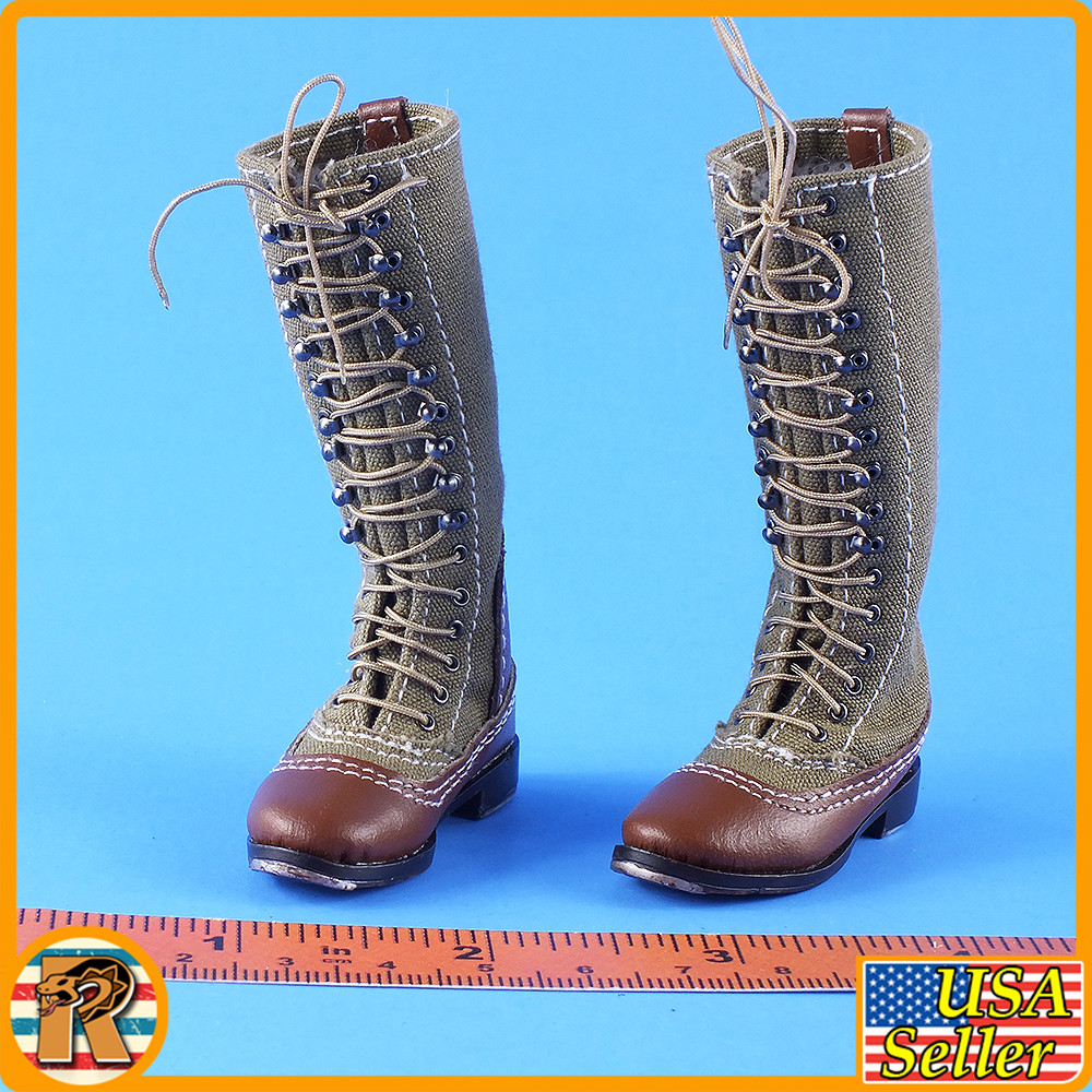 Wilhelm Afrika Korps - Tall Boots (for Feet) - 1/6 Scale -